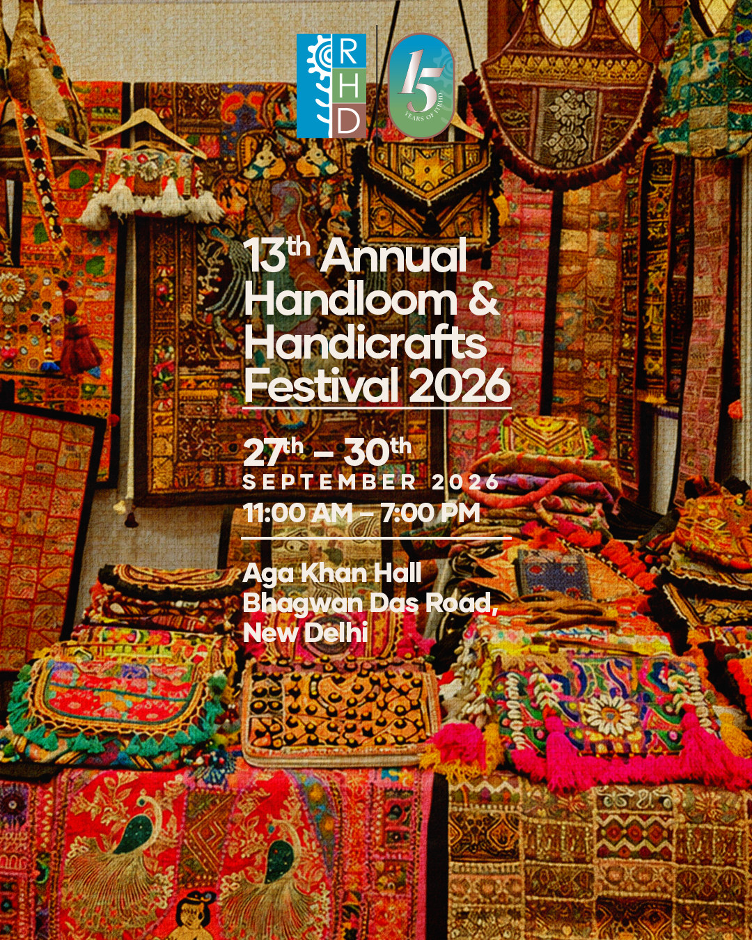 The 13th Annual Handloom & Handicrafts Festival, built from zero. — 13